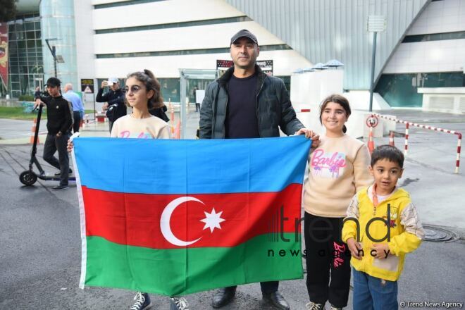 В Баку прошло шествие по случаю 8 ноября - Дня Победы  Азербайджан Баку 08 ноября 2023                            
